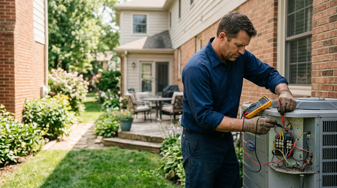 HVAC technician working near Cullen, VA